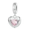 charm plata corazon manos